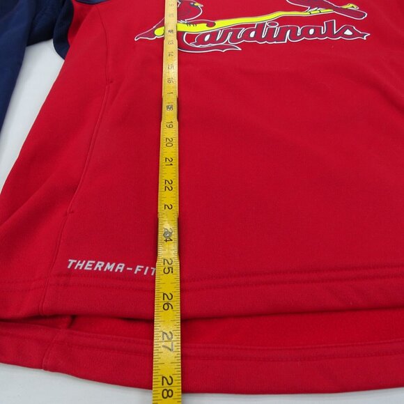 NIKE Therma-Fit Cardinals Graphic‎ Print Crew Neck Sweatshirt Zip Pocket Men's M - Picture 7 of 9